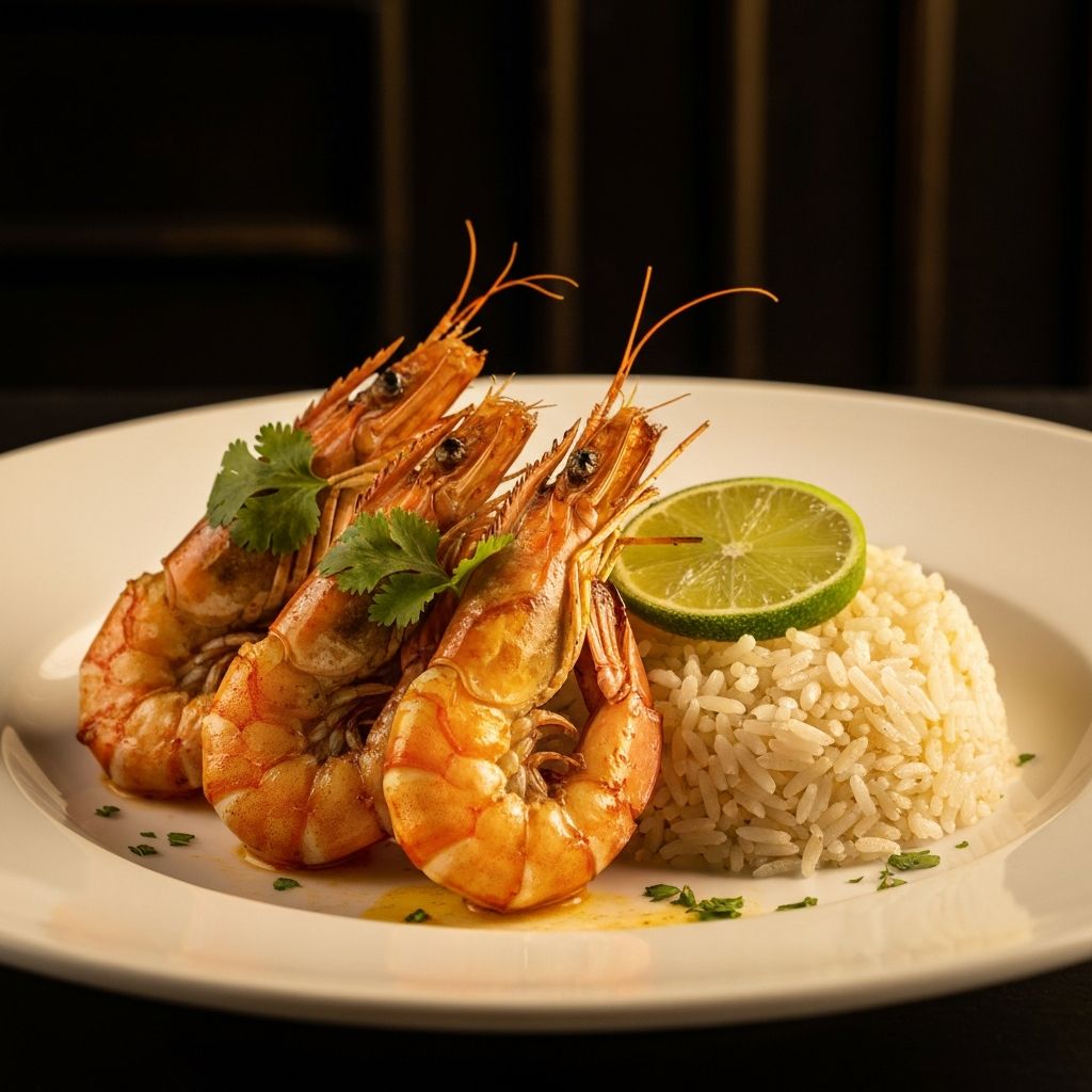 Gambas au piment doux